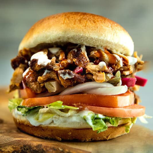Shawarma burger from MFC Bonda Mart