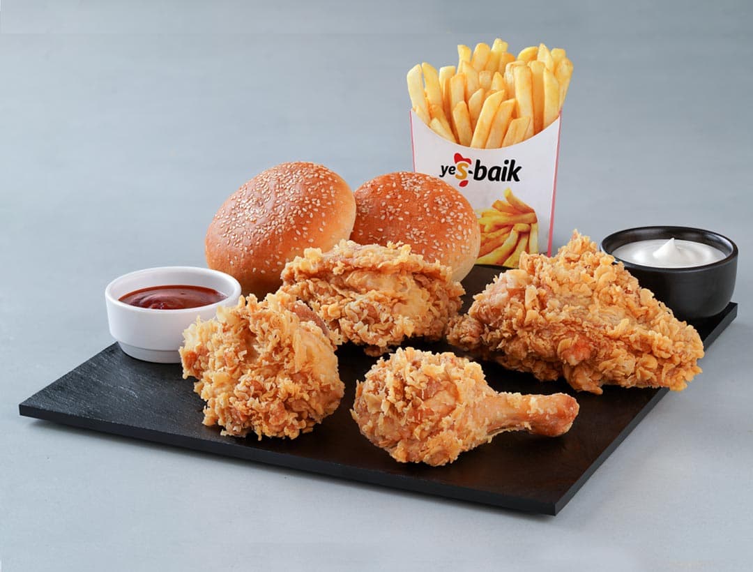 4 piece fried chicken meal