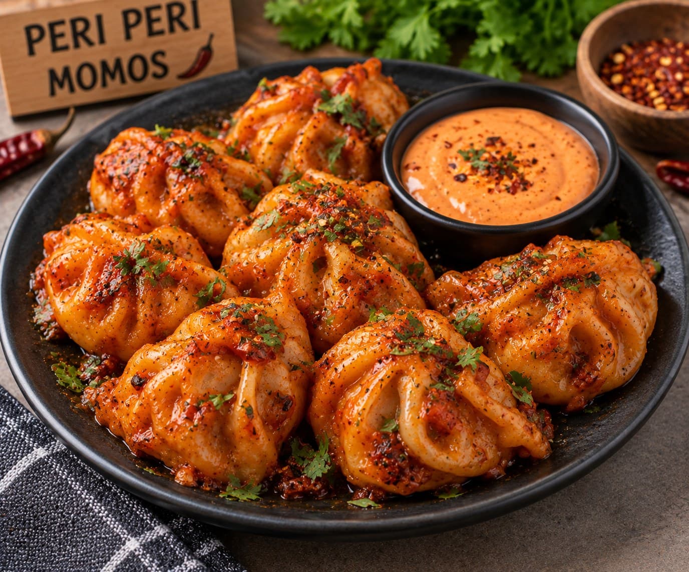 Peri peri momos