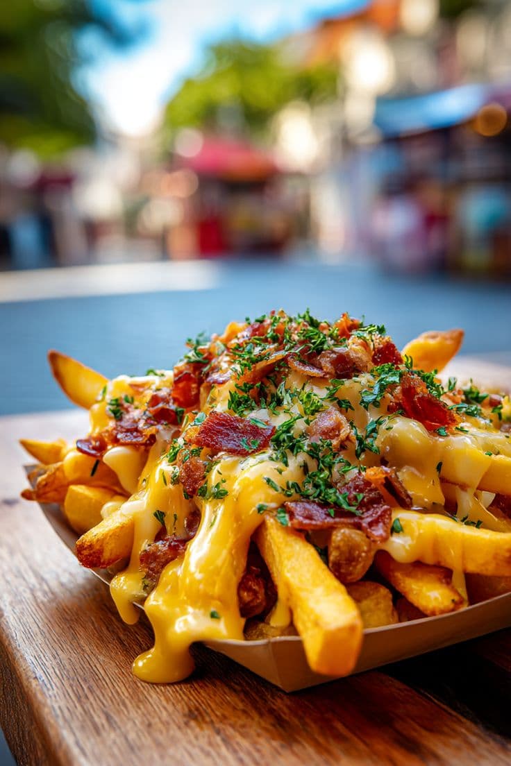 Cheesy Chicken Loaded Fries