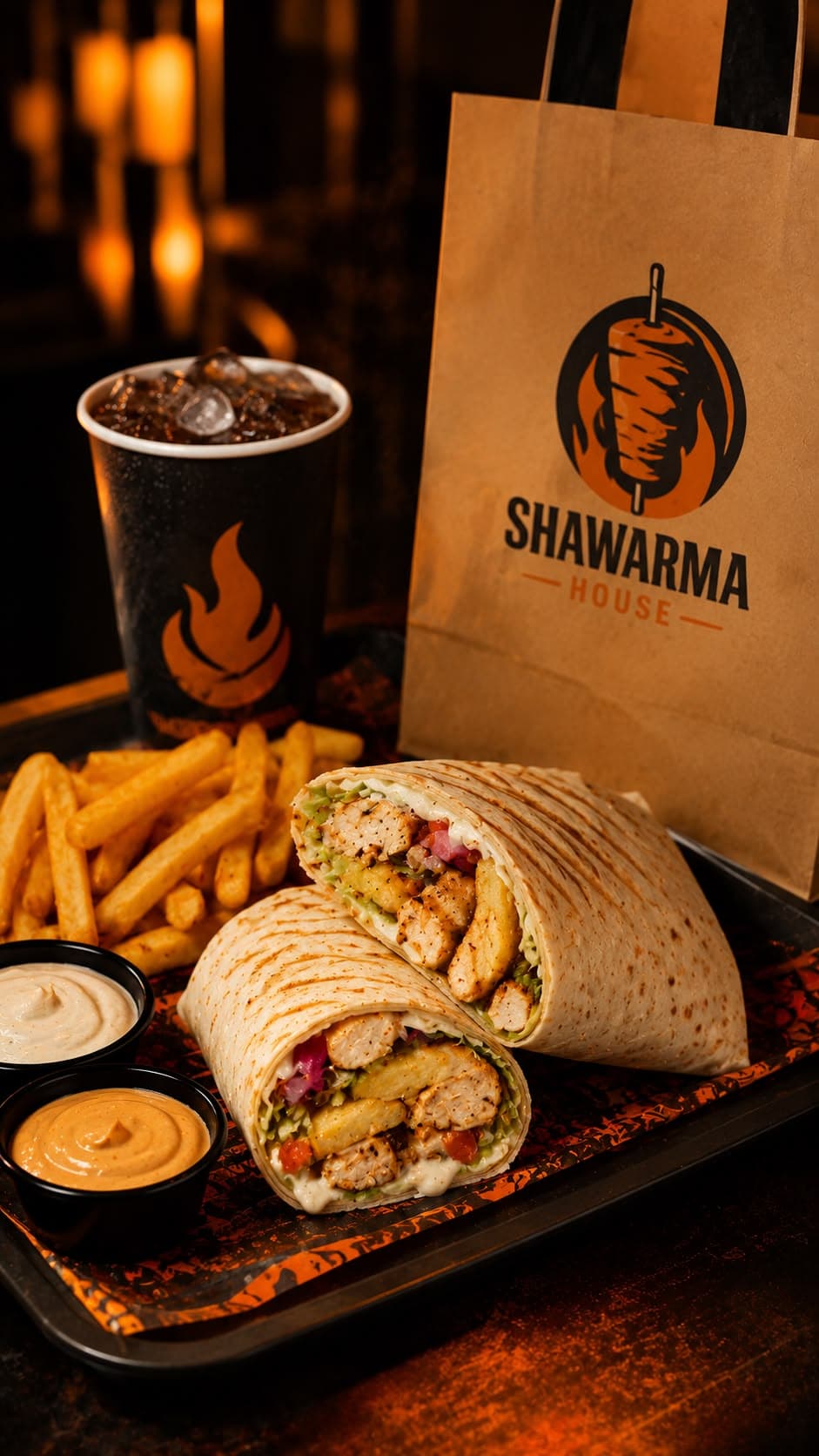 Fiery Chicken Shawarma